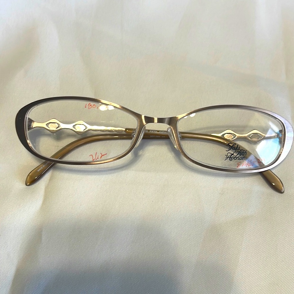 New Stainless steel metal Saks fifth avenue eyeglass frame